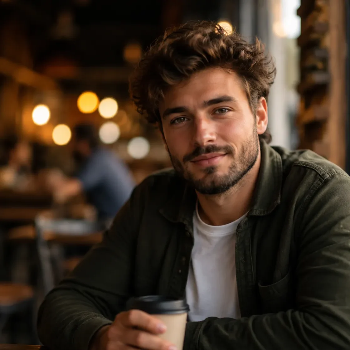 Porträt · Lichtflecken im Café