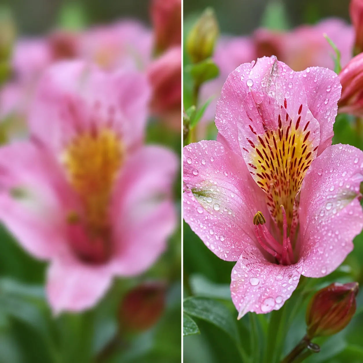 Blomster ude af fokus