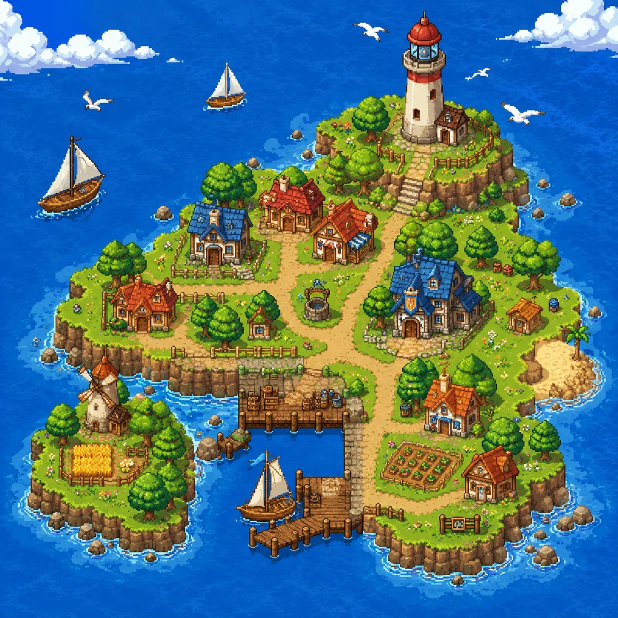 Aldeia na ilha