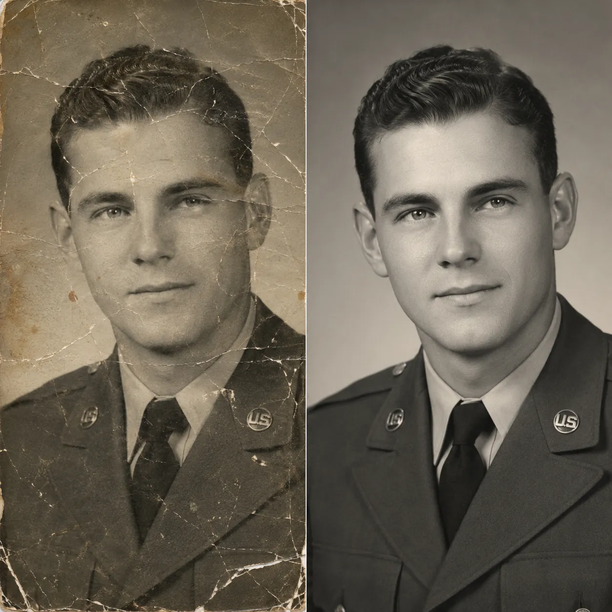 Restauración de fotografías de uniformes militares