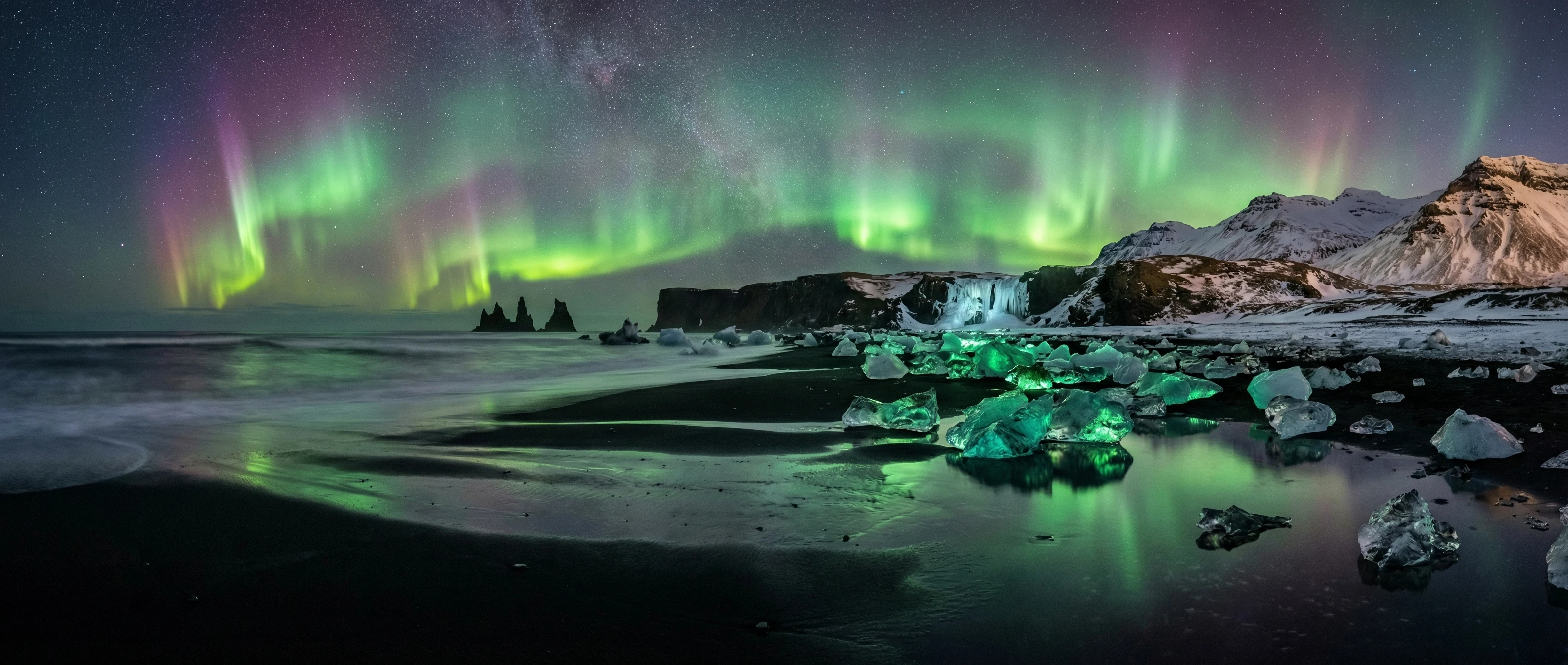 A breathtaking ultra-wide landscape photograph of 