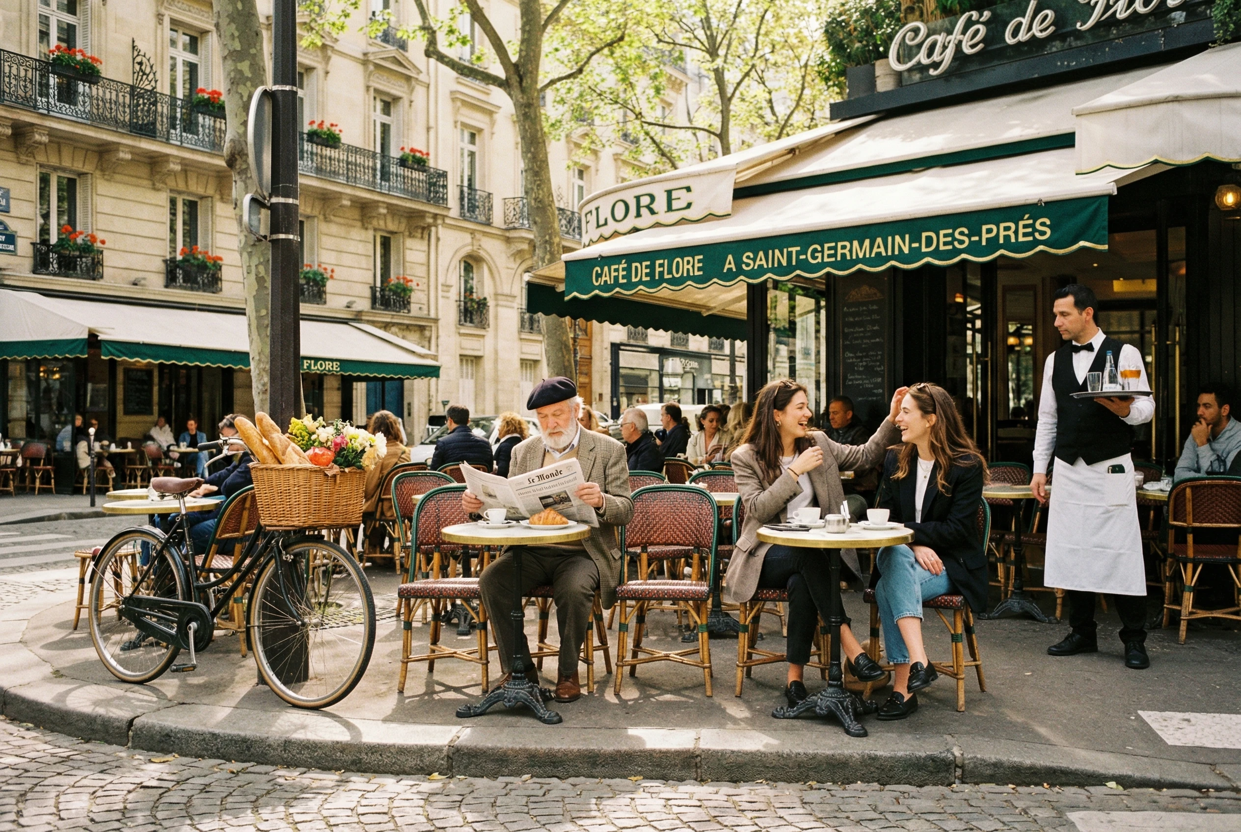 A charming street photograph of a quintessential P