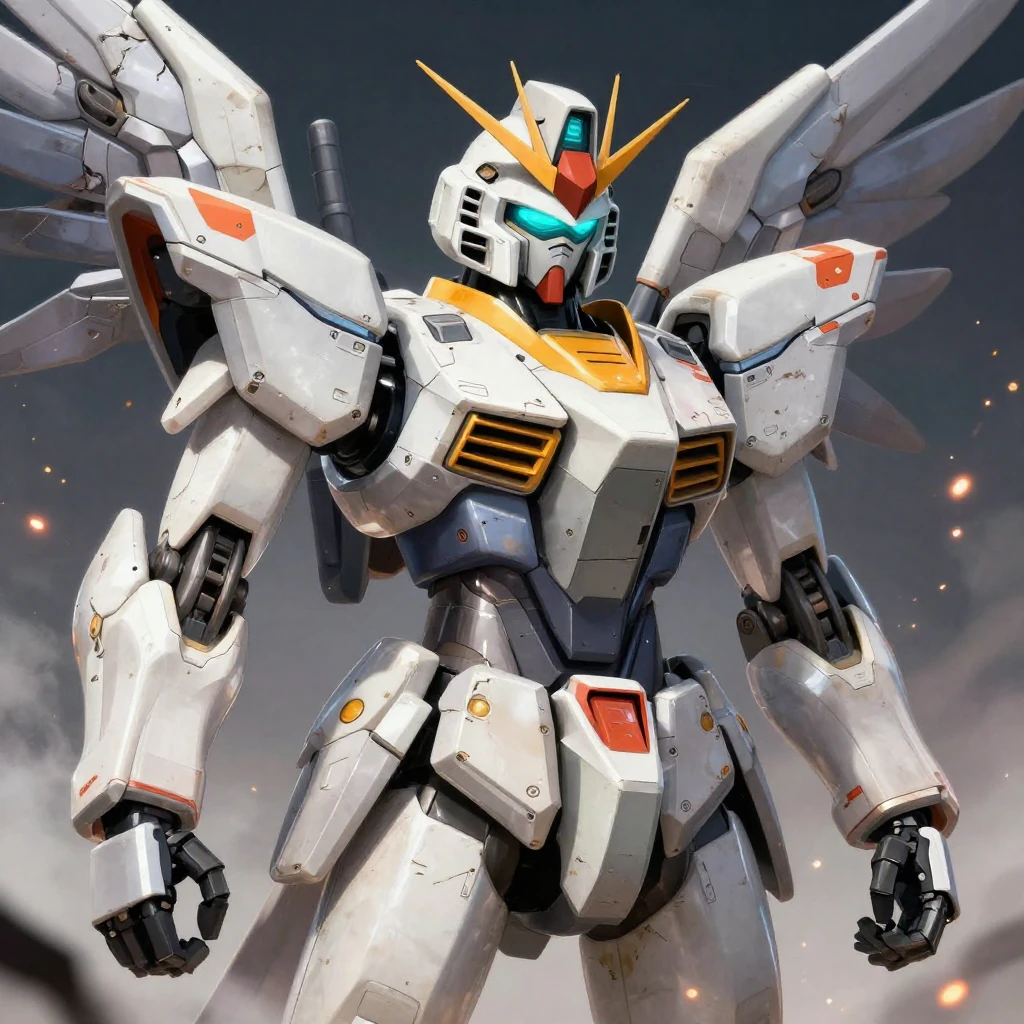 Digital illustration of futuristic mecha pilot in 
